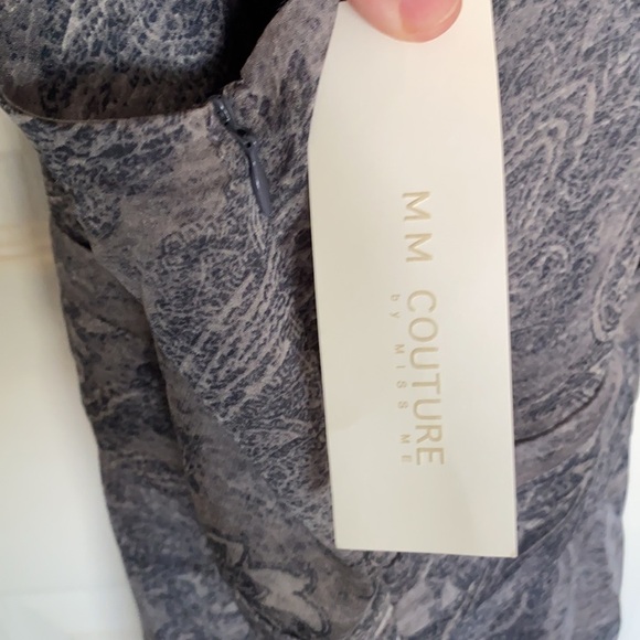 NWT MM Couture By Miss Me Paisley Faux Wrap Tie Back Halter Dress, Size Medium - Picture 8 of 10